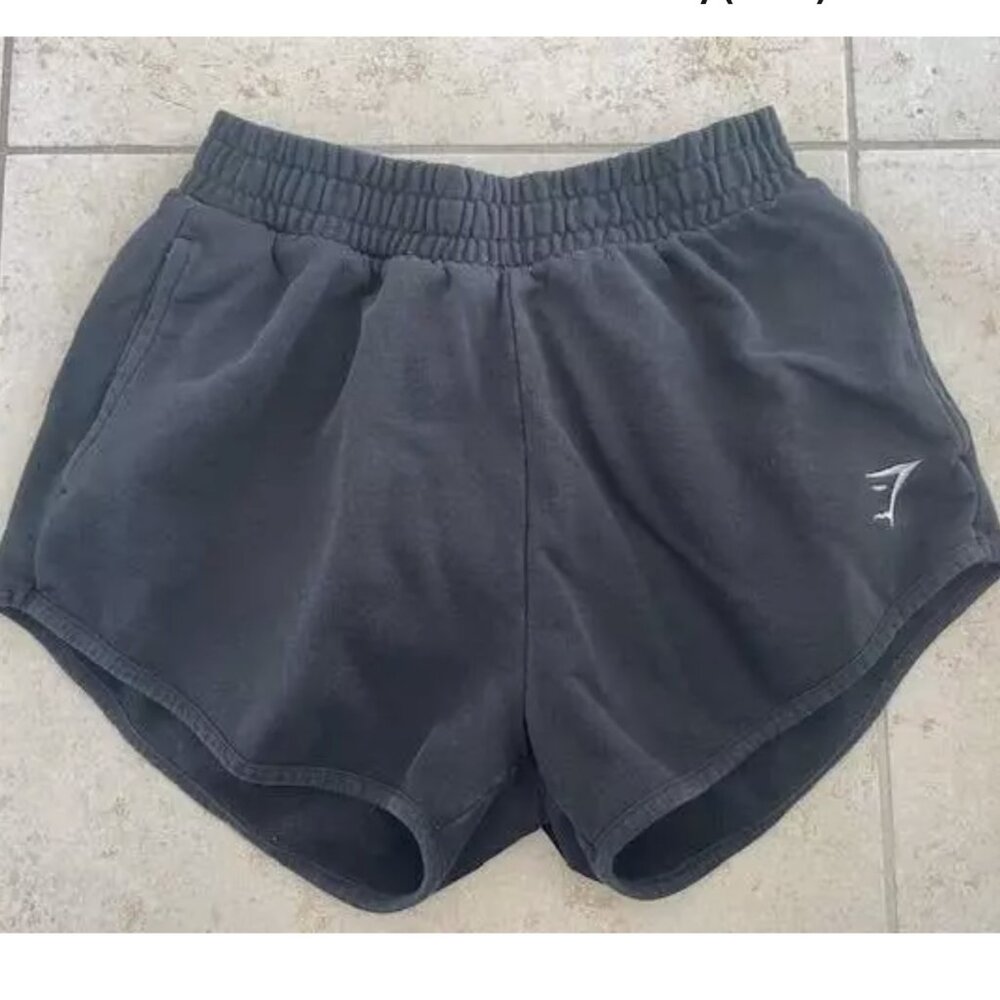 GYMSHARK Women's Black Training Sweat Shorts Small NWT NEW